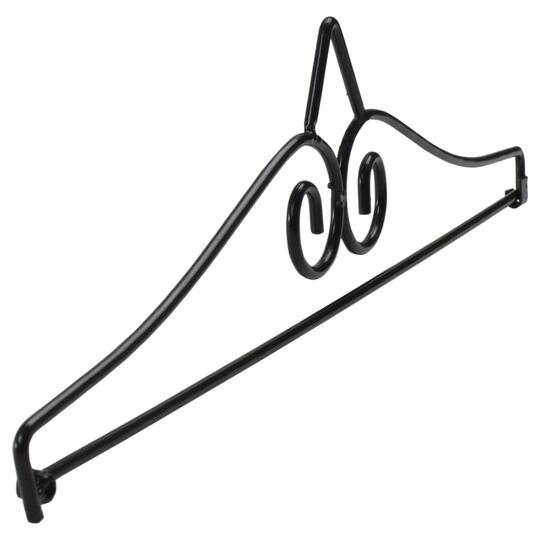 14.5" Black Metal Garden Flag Hanger